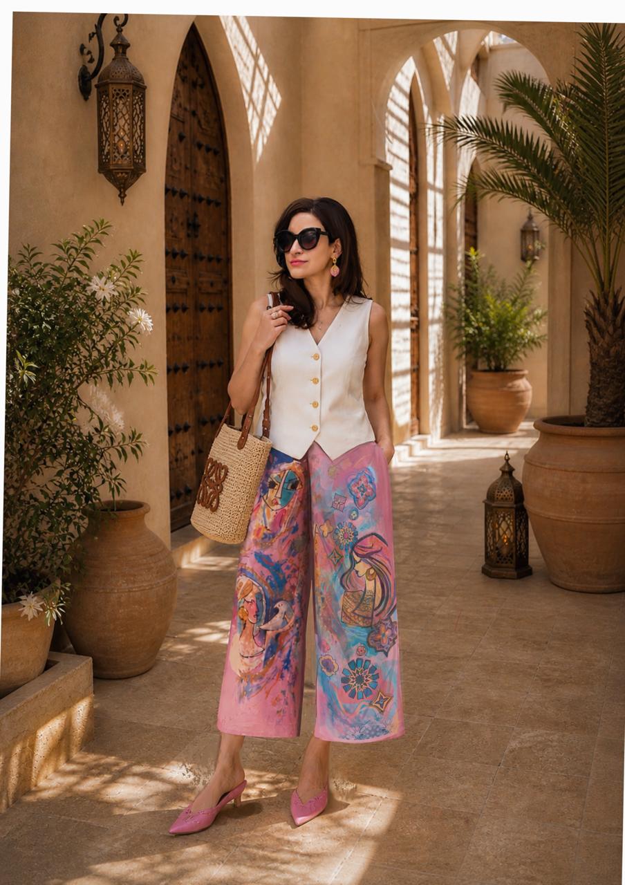 Hand-Painted Trousers