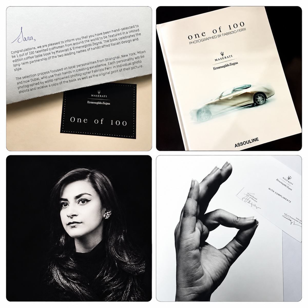 Sara Japanwalla – Maserati One of 100 recognition