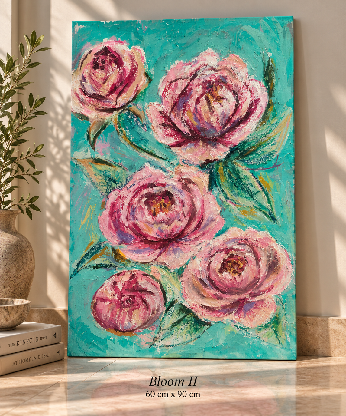 Roses in Turquoise