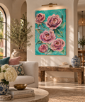 Roses in Turquoise